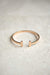 Minimalist Rose Gold T Bar Cuff Bracelet - Wynter Bloom