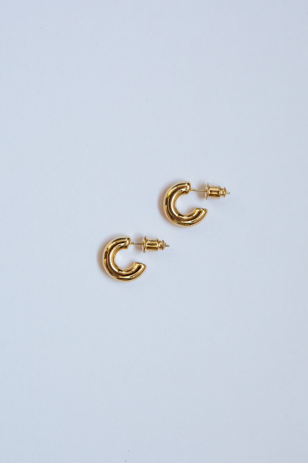 Small Gold Chubby Hoops