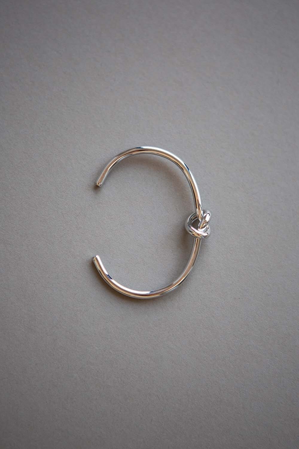 Silver Knot Cuff Bracelet