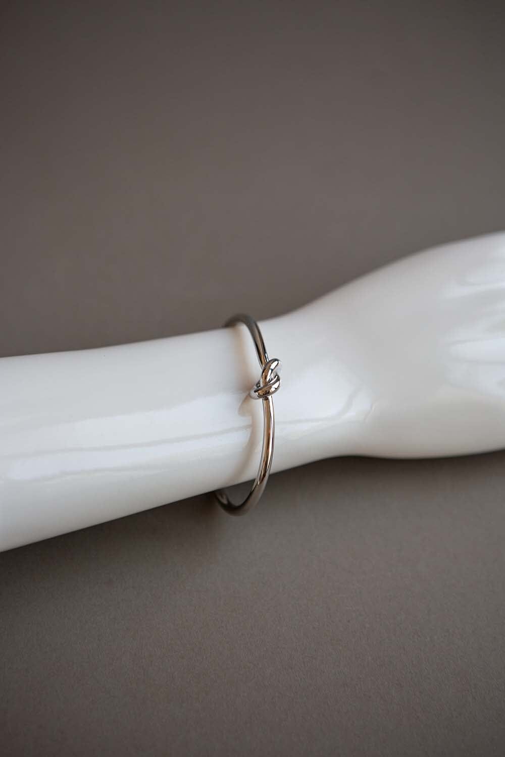 Silver Knot Cuff Bracelet
