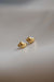 Gold Heart Stud Earrings