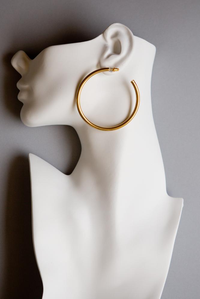 Large Oversize Hoop Earrings - Wynter Bloom
