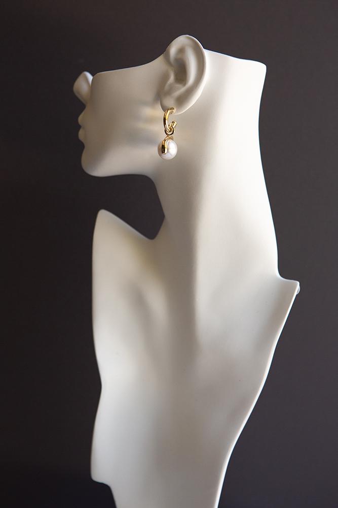 Pearl Ball and Hoop Earrings - Wynter Bloom