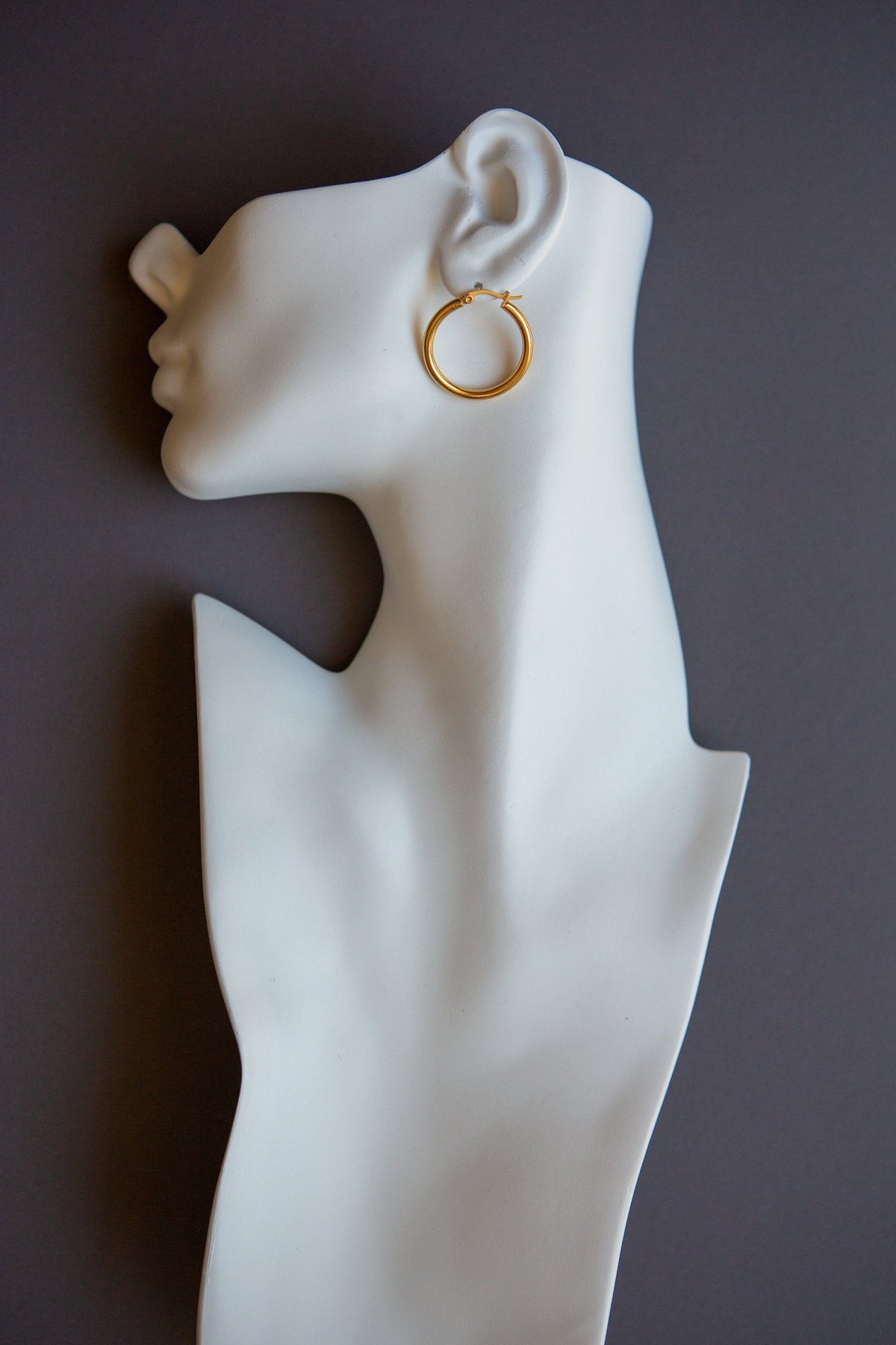 Classic Small Latch Back Gold Hoop Earrings - Wynter Bloom
