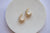 Gold Shell Textured Half Hoop Earrings - Wynter Bloom