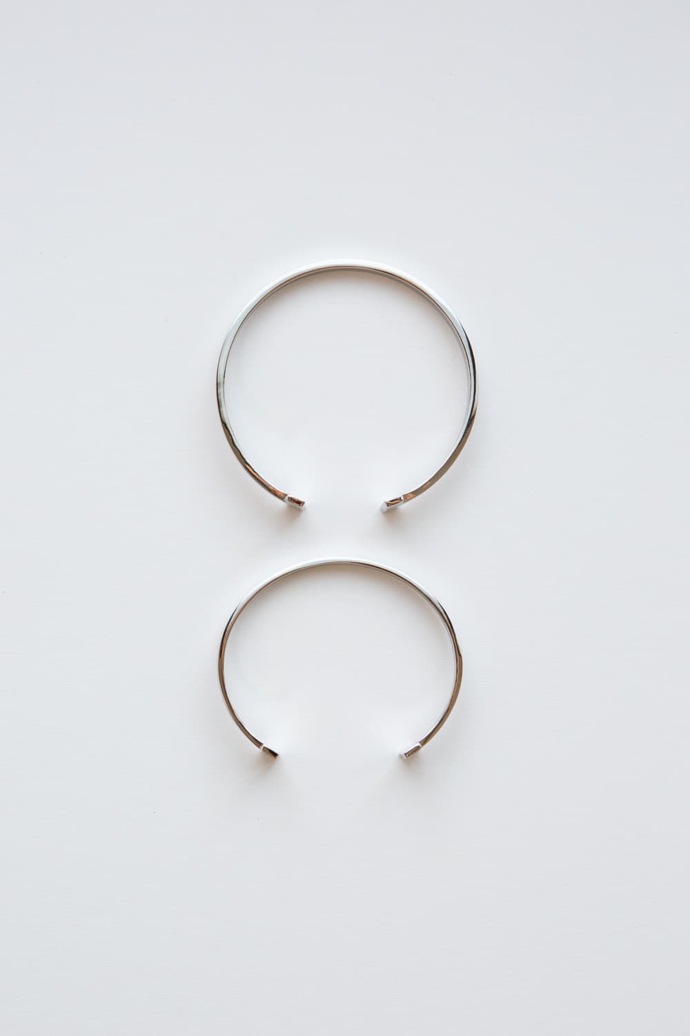 Minimalist Silver T Bar Cuff Bracelet