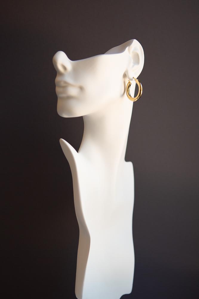 Bold Chunky Hoop Earrings (Gold) - Wynter Bloom