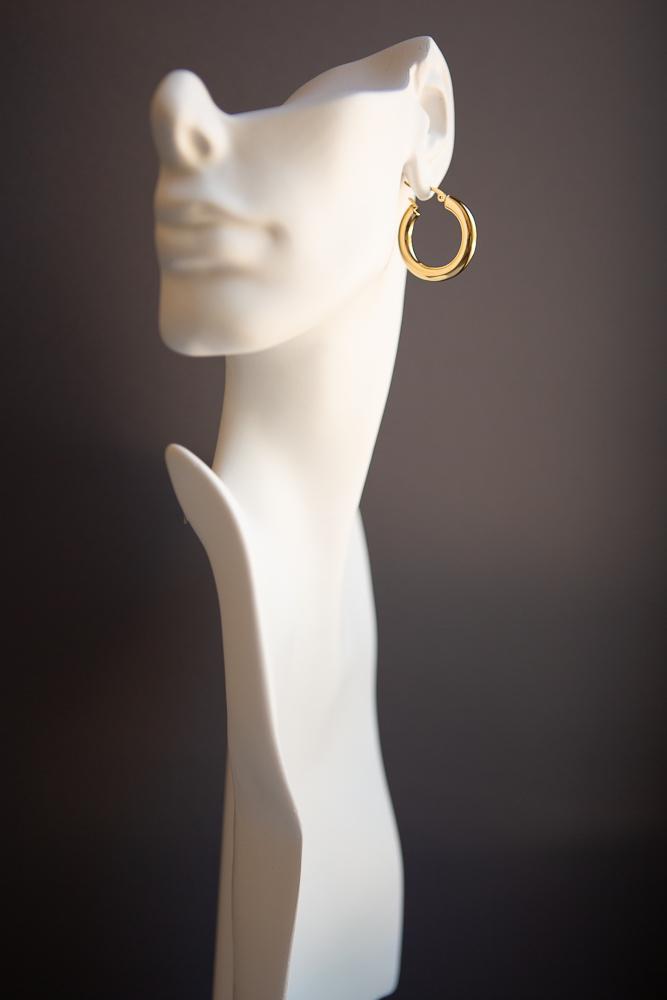 Bold Chunky Hoop Earrings (Gold) - Wynter Bloom