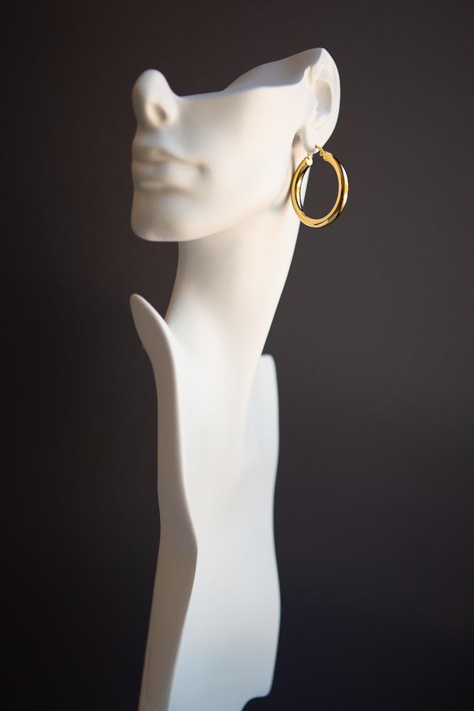 Bold Chunky Hoop Earrings (Gold) - Wynter Bloom