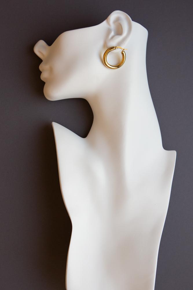 Bold Chunky Hoop Earrings (Gold) - Wynter Bloom