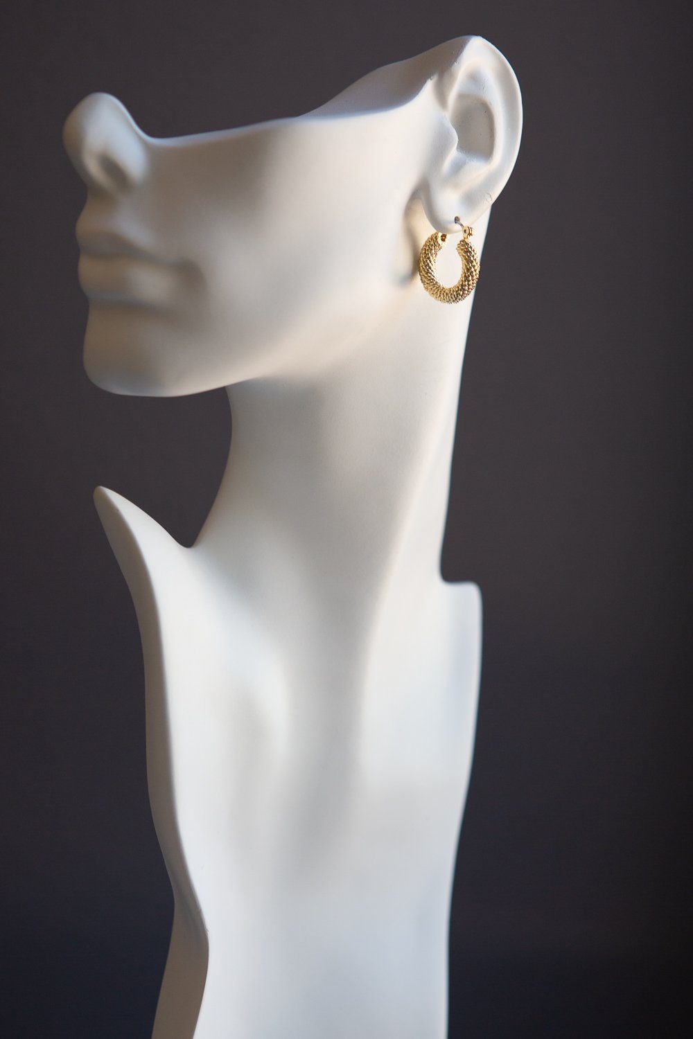 Braided Twist Hoop Earrings (Gold) - Wynter Bloom