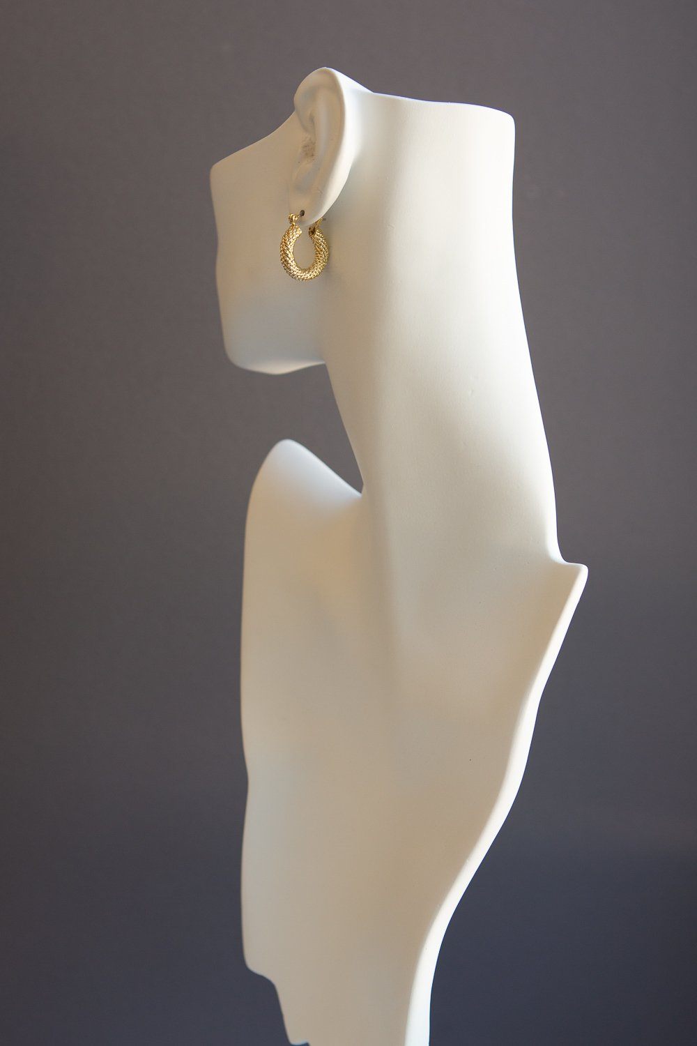 Braided Twist Hoop Earrings (Gold) - Wynter Bloom