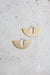 Matte Gold Geometric Fan Earrings - Wynter Bloom