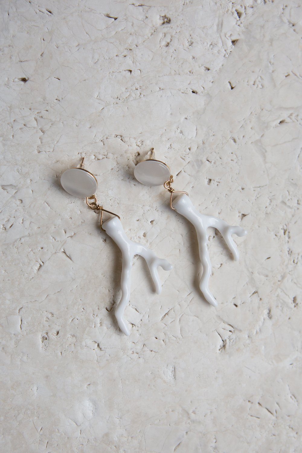 Coral Branch Dangle Drop Earring - Wynter Bloom