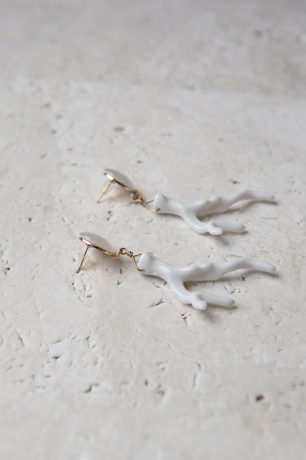 Coral Branch Dangle Drop Earring - Wynter Bloom