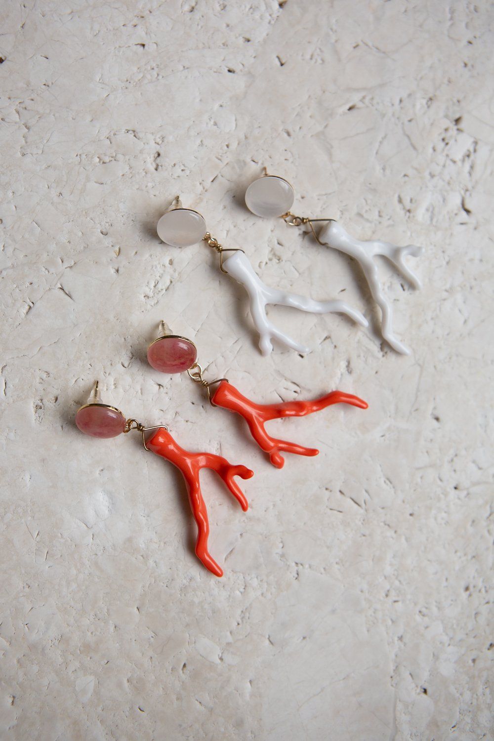 Coral Branch Dangle Drop Earring - Wynter Bloom