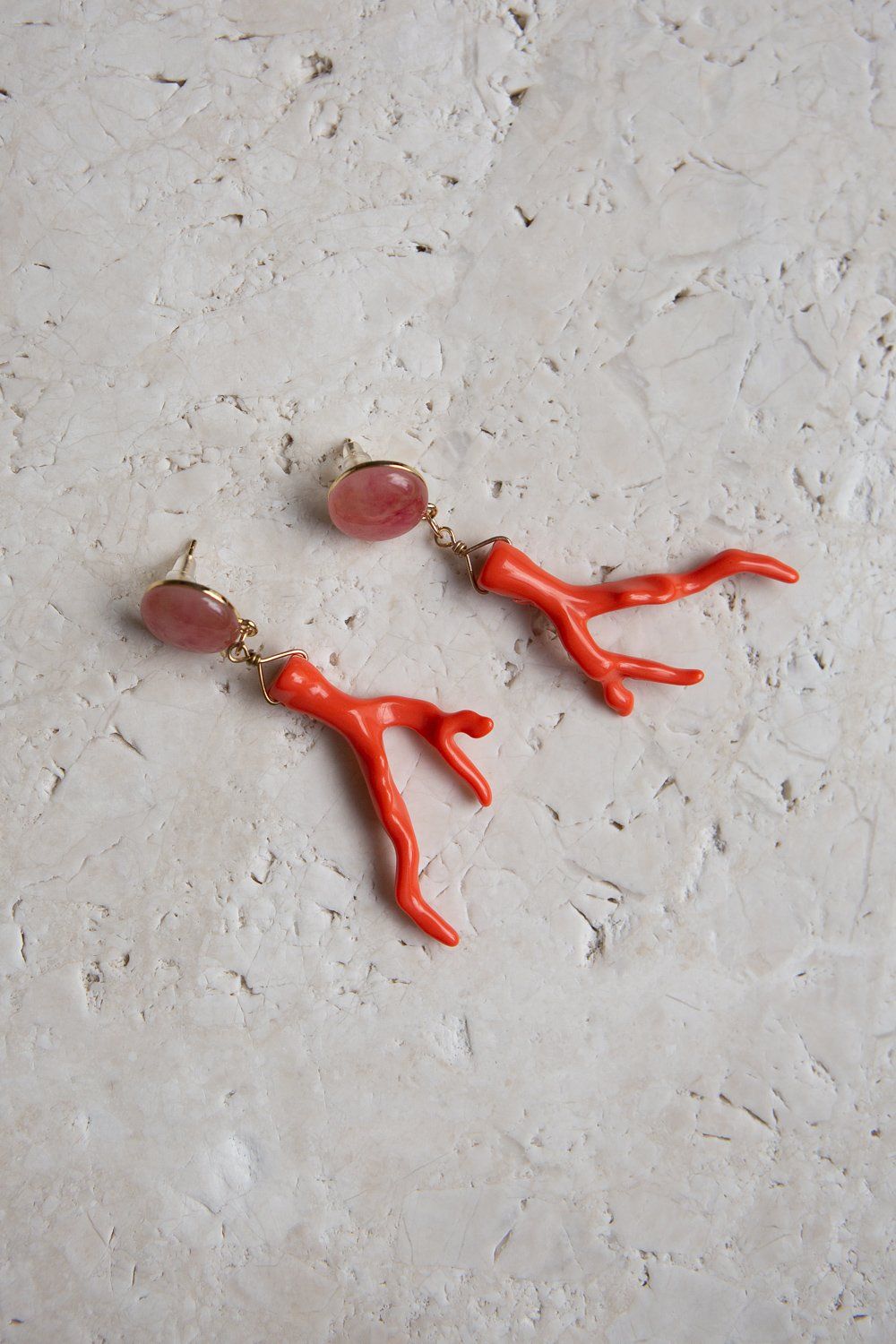 Coral Branch Dangle Drop Earring - Wynter Bloom