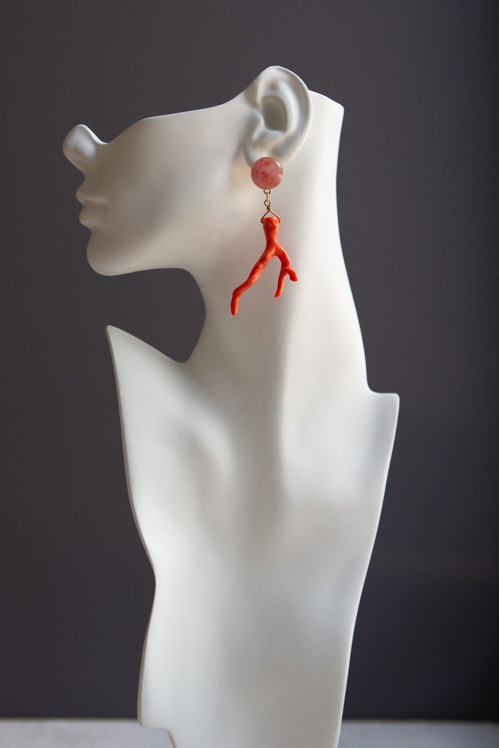 Coral Branch Dangle Drop Earring - Wynter Bloom