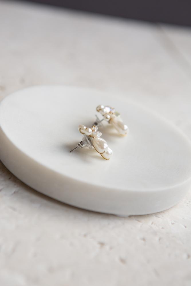 Pearl Flower Earrings - Wynter Bloom