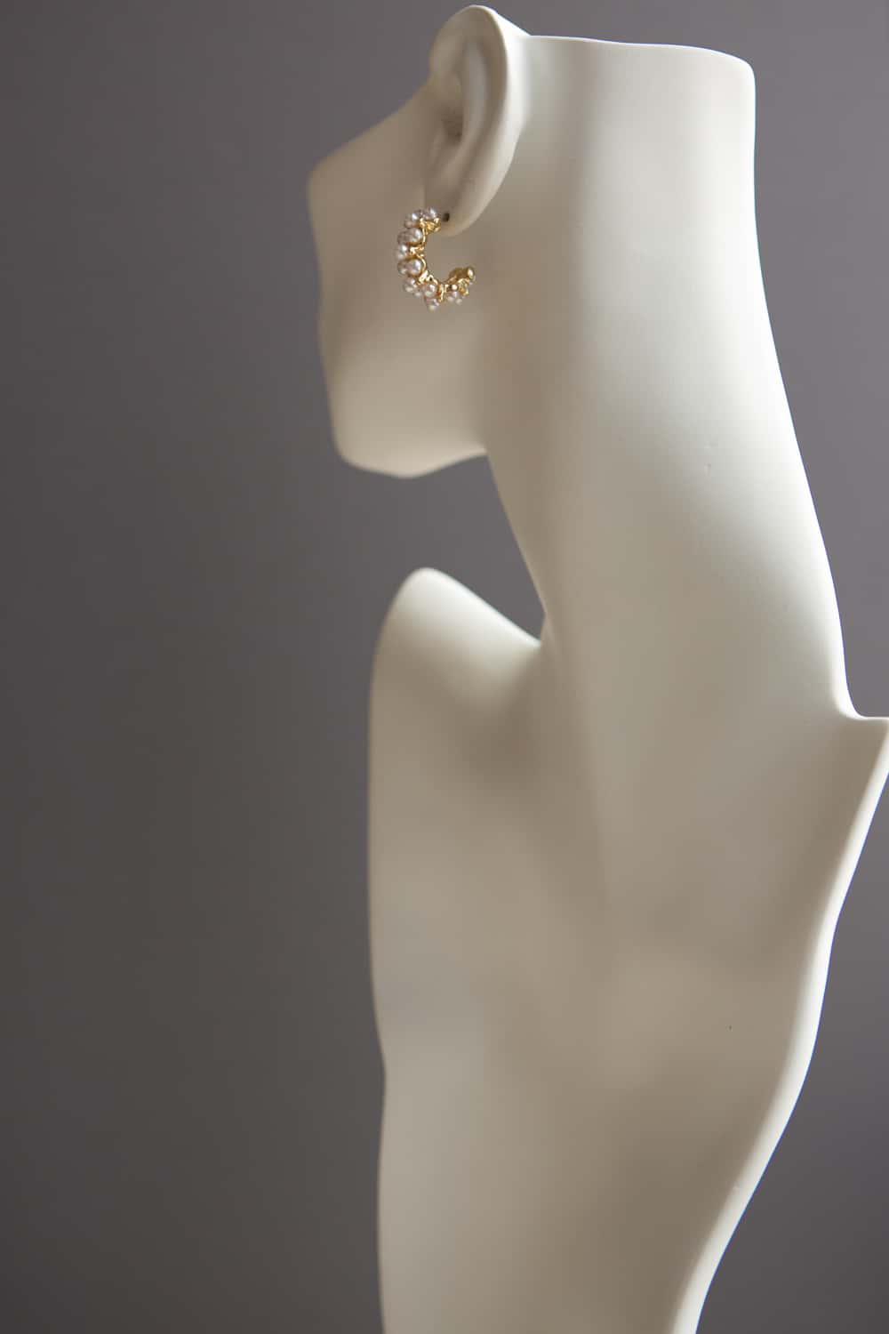 Gold Pearl Hoop Earrings - Wynter Bloom