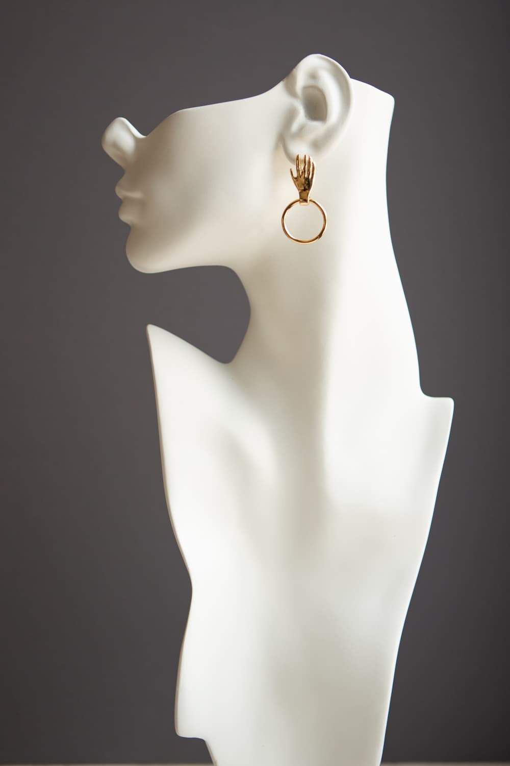 Hand Hoop Stud Earrings - Wynter Bloom