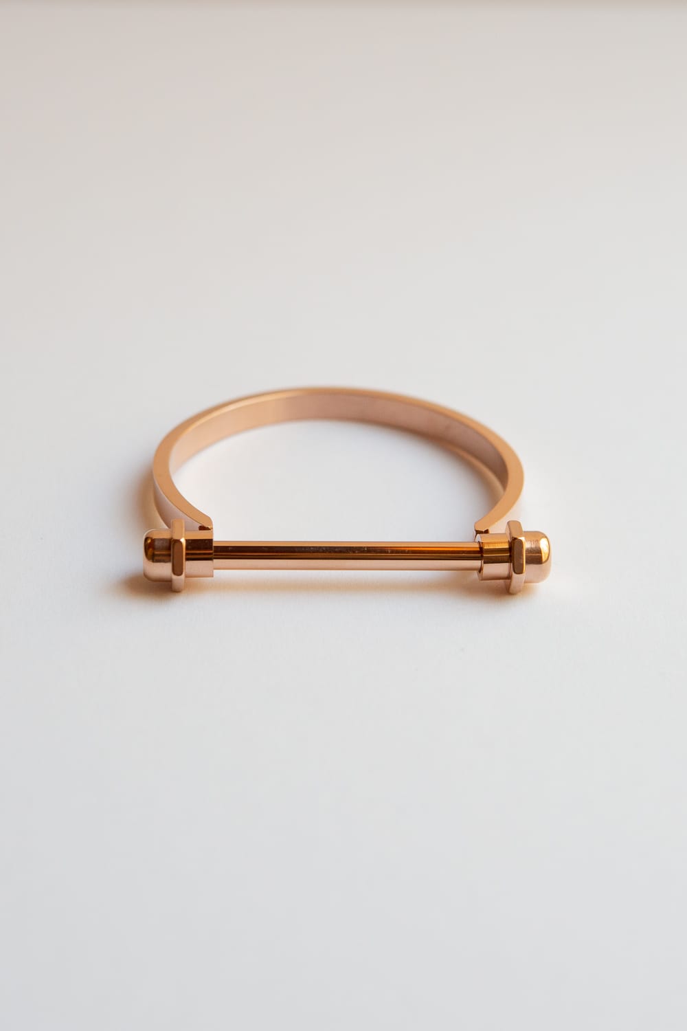 Rose Gold Screw Bar Bracelet