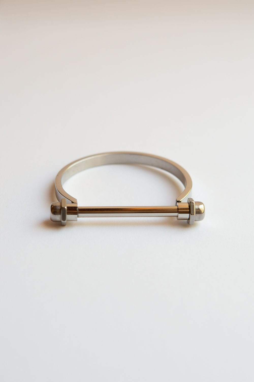 Silver Screw Bar Bracelet