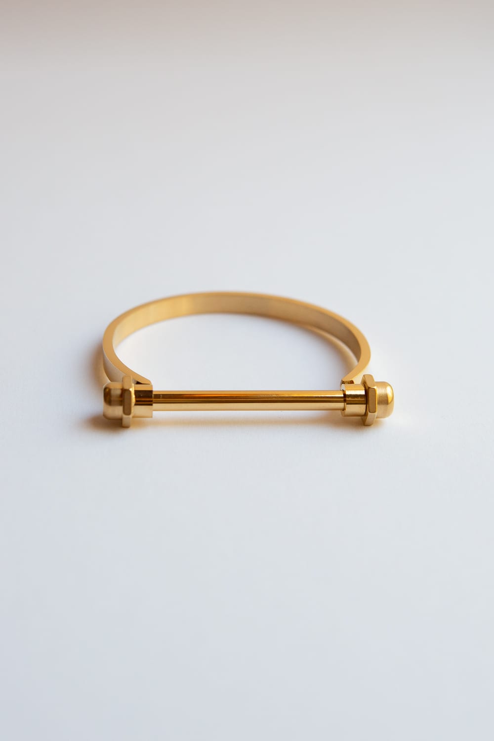 Gold Screw Bar Bracelet