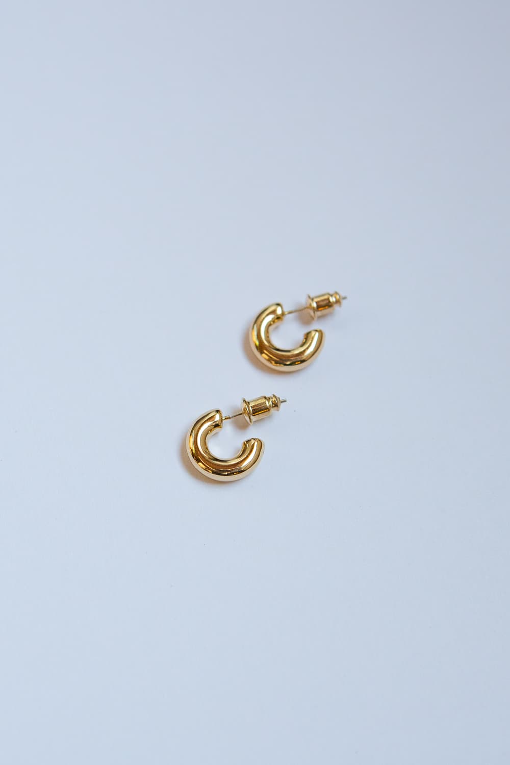 Small Gold Chubby Hoops