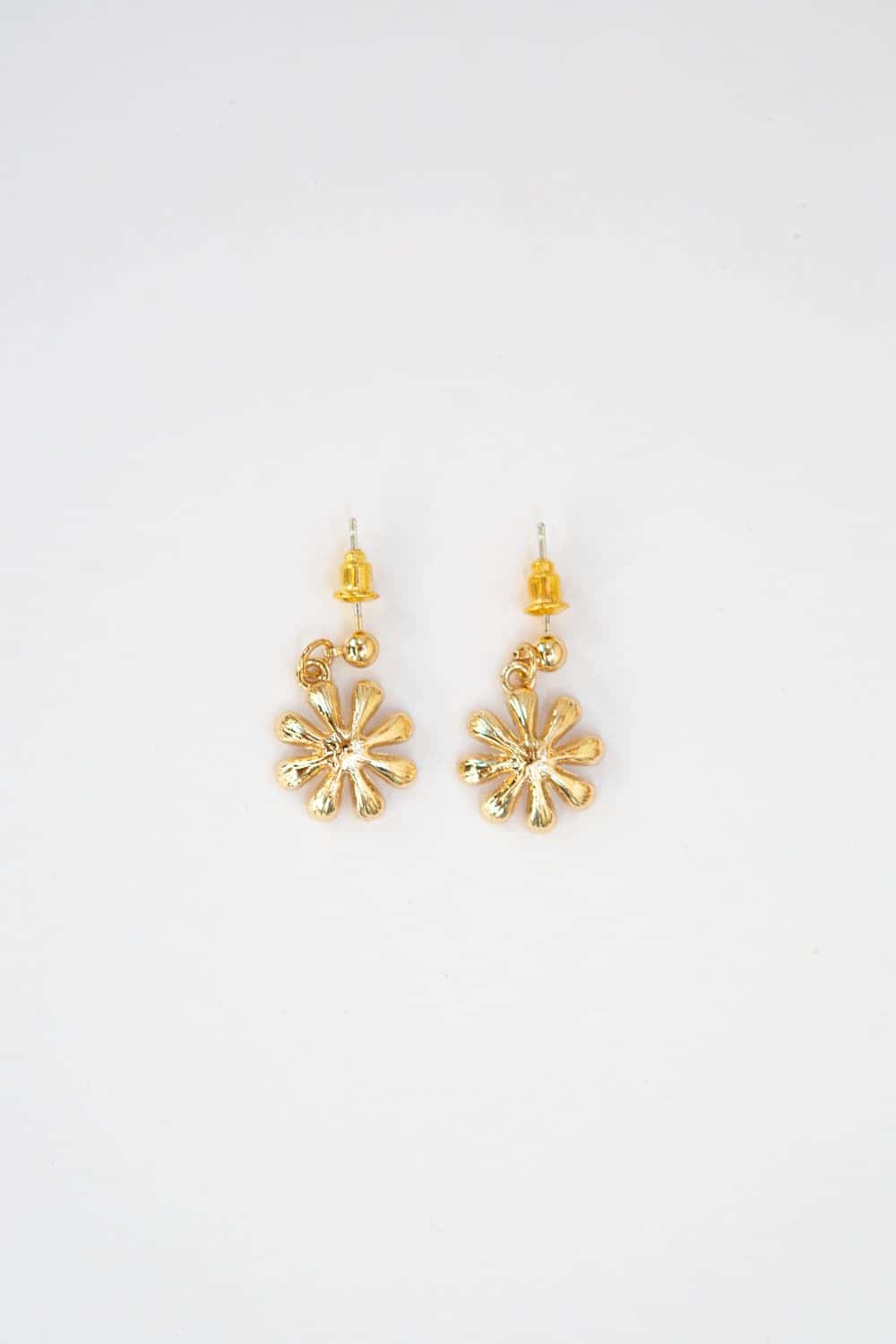 Enamel Daisy Drop Earrings