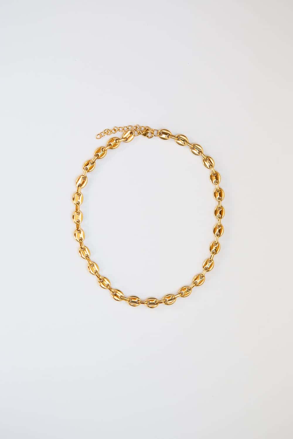 8mm Gold Puff Chain Necklace