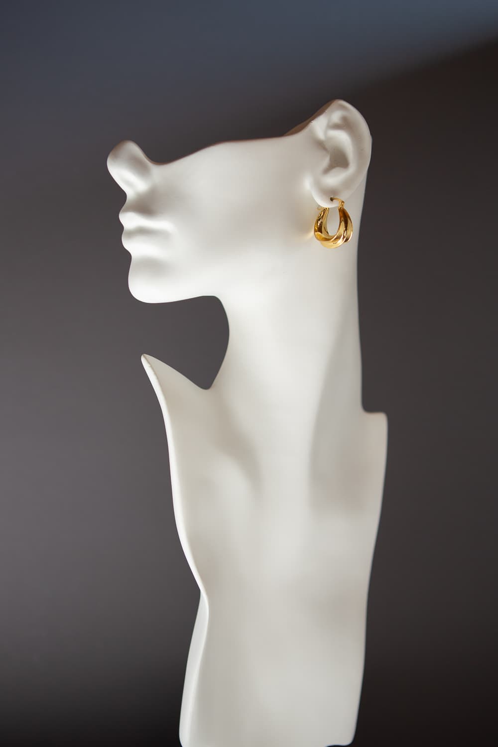 Small Leaf Swirl Earrings