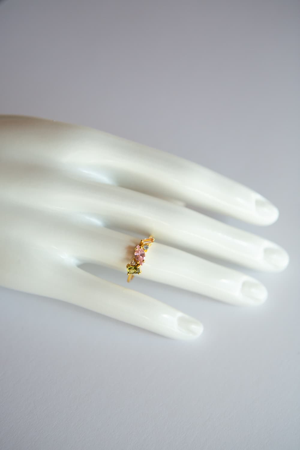 925 Sterling Silver CZ Multi-Stone Cluster Ring