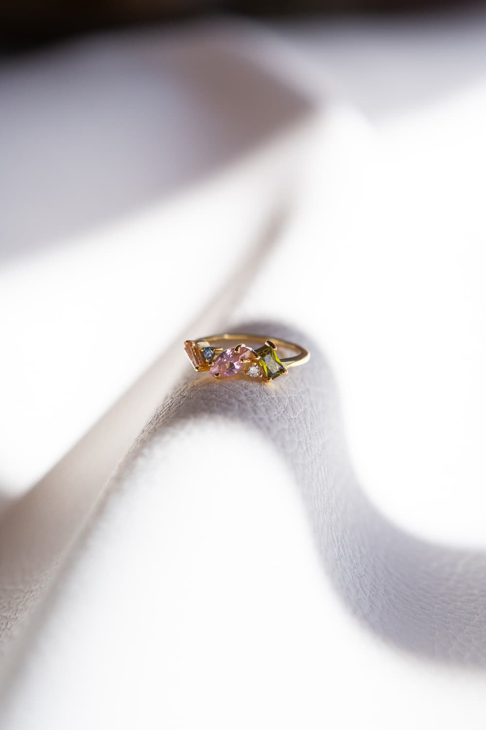 925 Sterling Silver CZ Multi-Stone Cluster Ring