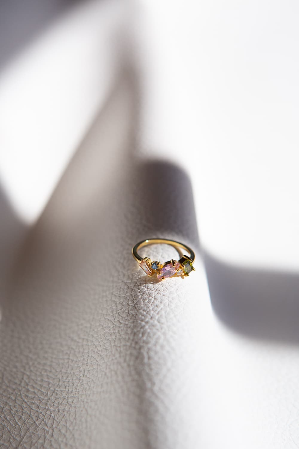 925 Sterling Silver CZ Multi-Stone Cluster Ring