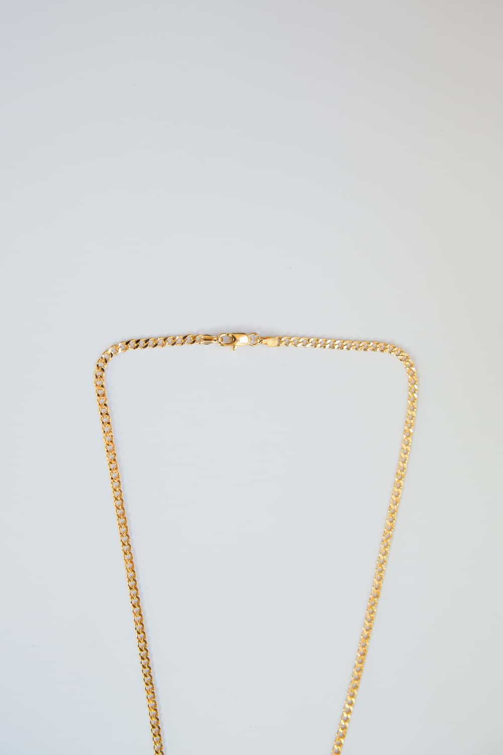 3mm Gold Filled Curb Chain Necklace