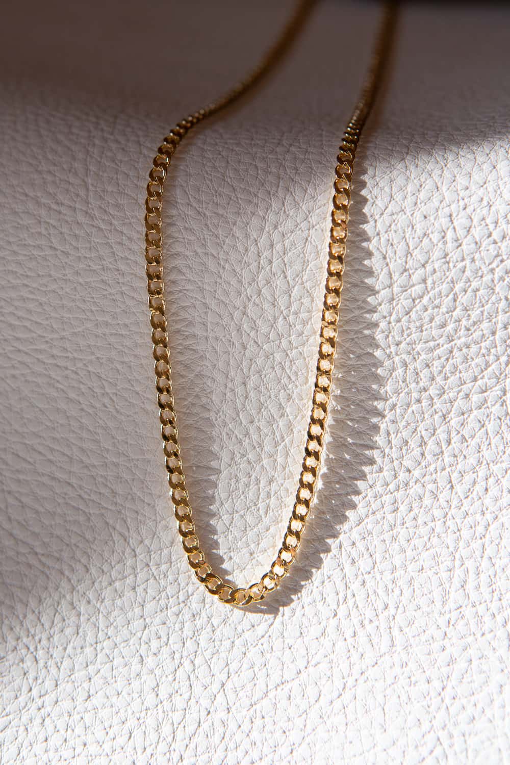 3mm Gold Filled Curb Chain Necklace