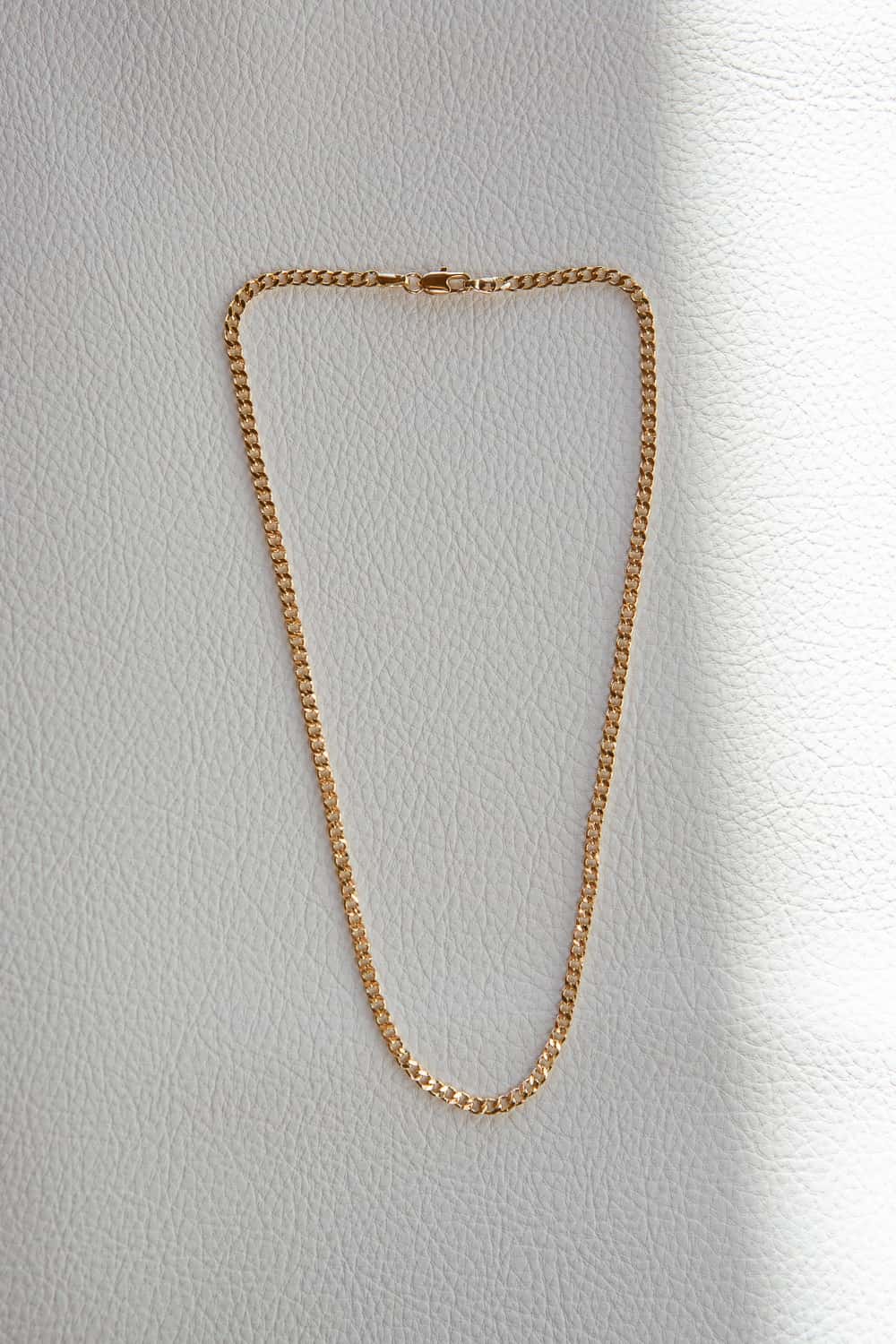 3mm Gold Filled Curb Chain Necklace
