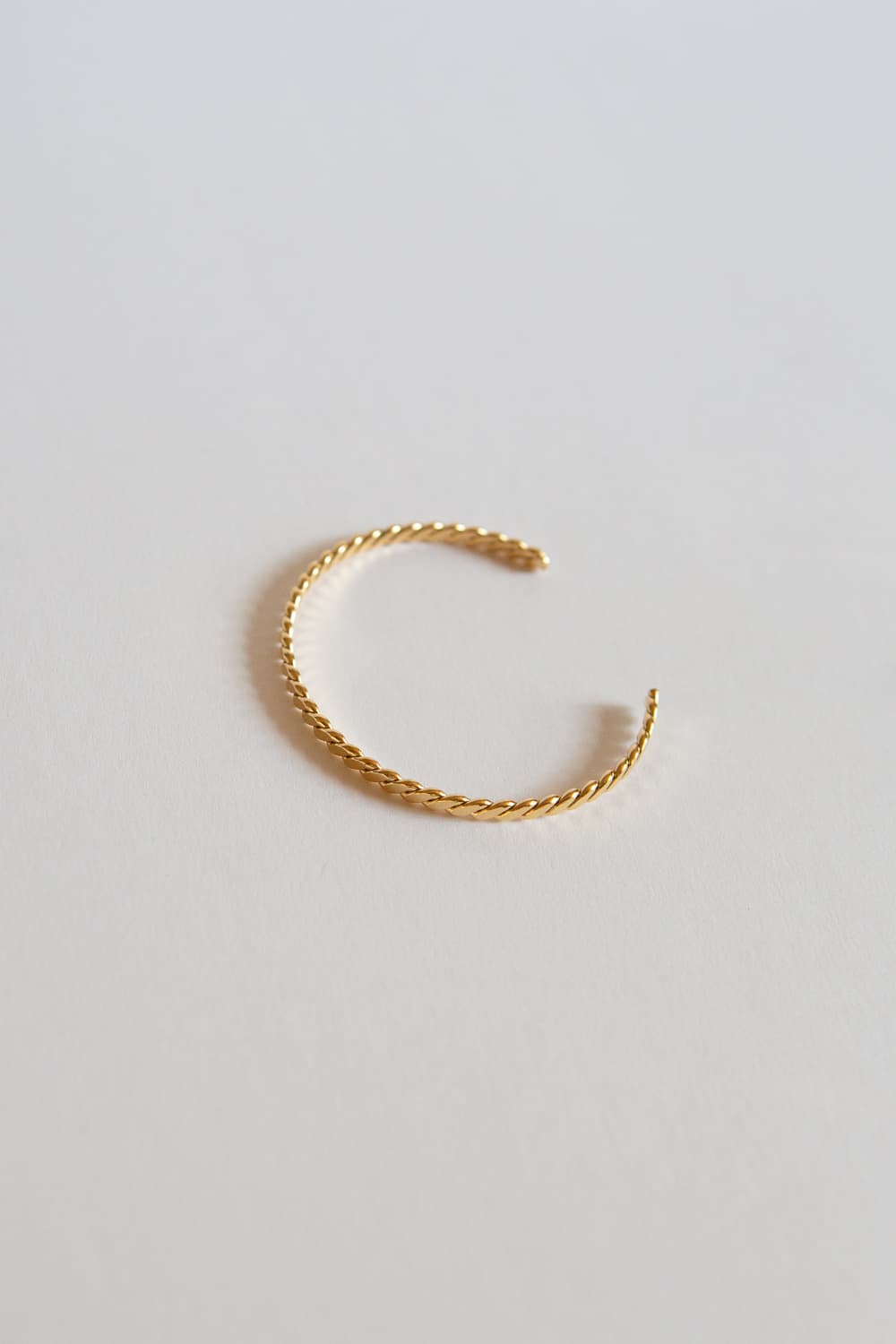 Minimalist Dainty Twist Braid Cuff Bracelet