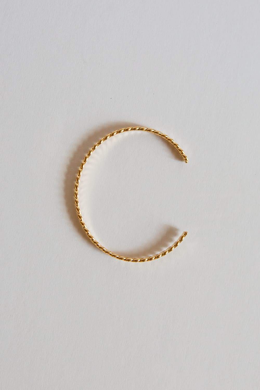 Minimalist Dainty Twist Braid Cuff Bracelet