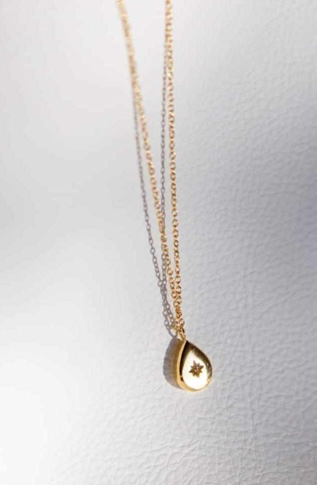 North Star Drop Pendant Necklace