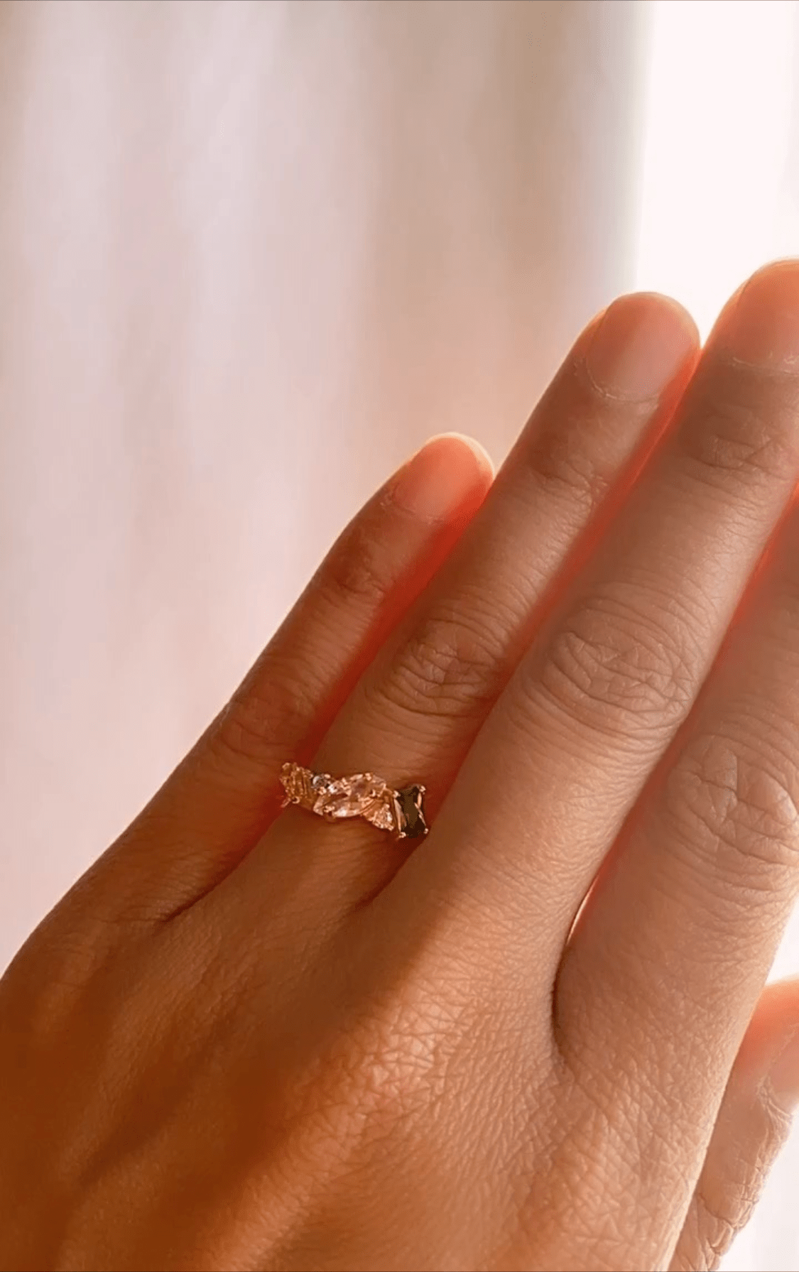 925 Sterling Silver CZ Multi-Stone Cluster Ring