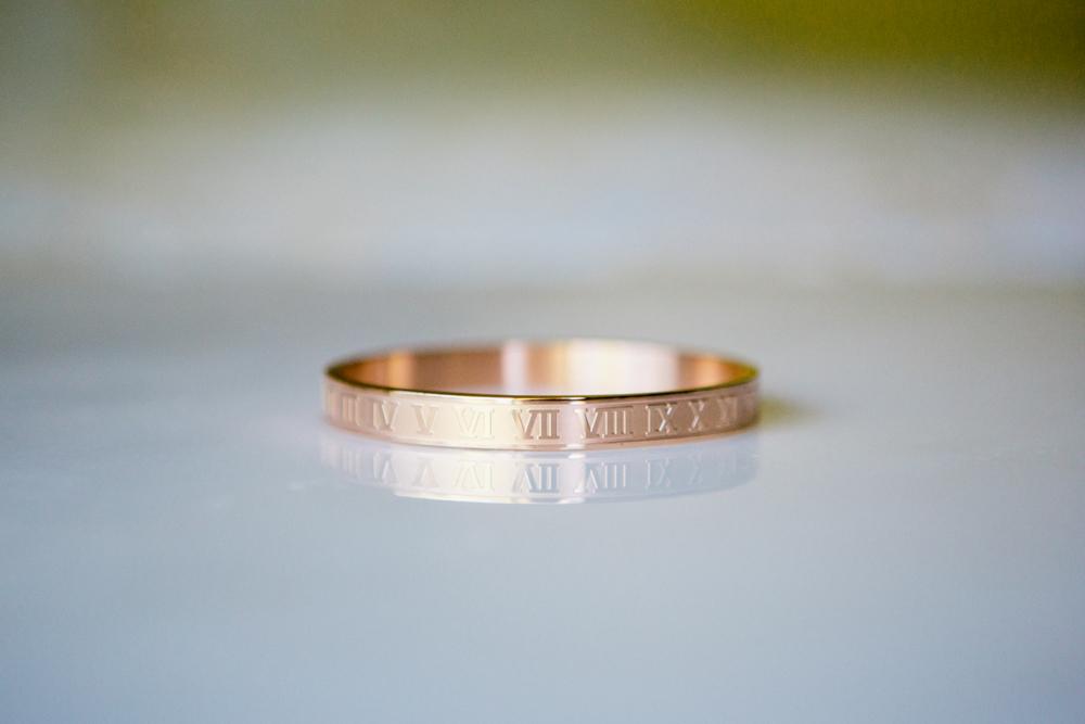 Roman Numerals Bangle Bracelet - Wynter Bloom