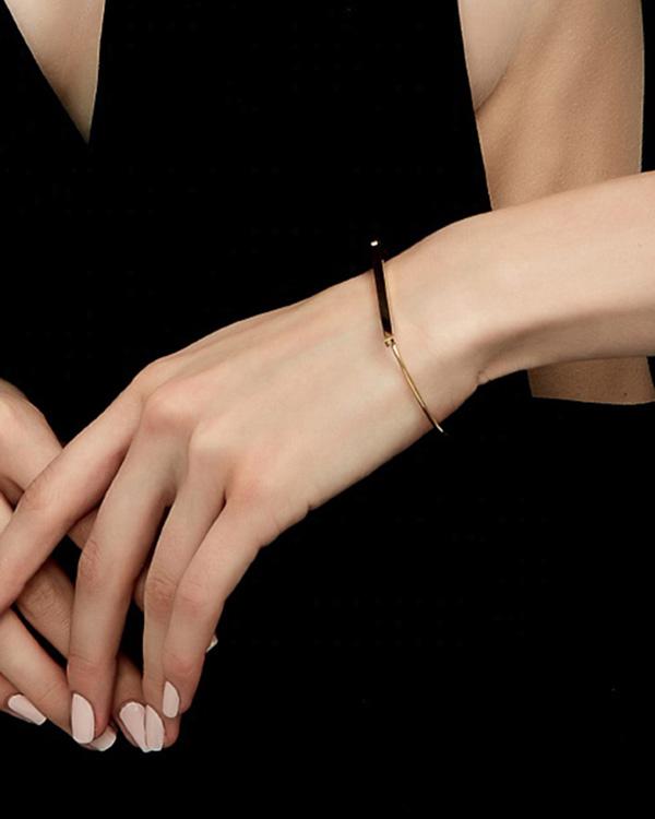 Minimalist Dainty Silver Bar Bracelet