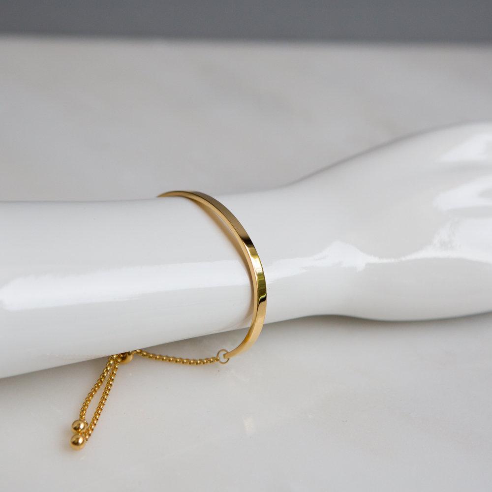 Skinny Bar Chain Bracelet - Wynter Bloom