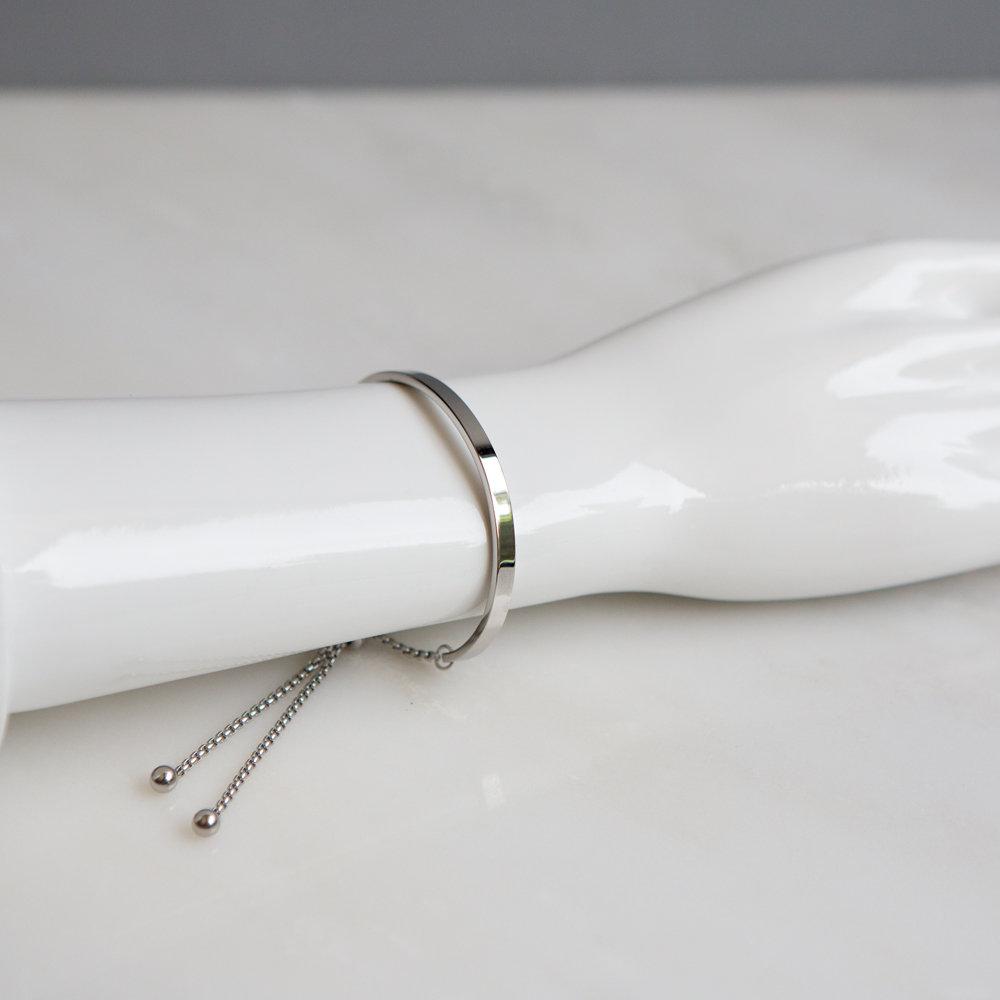 Skinny Bar Chain Bracelet - Wynter Bloom