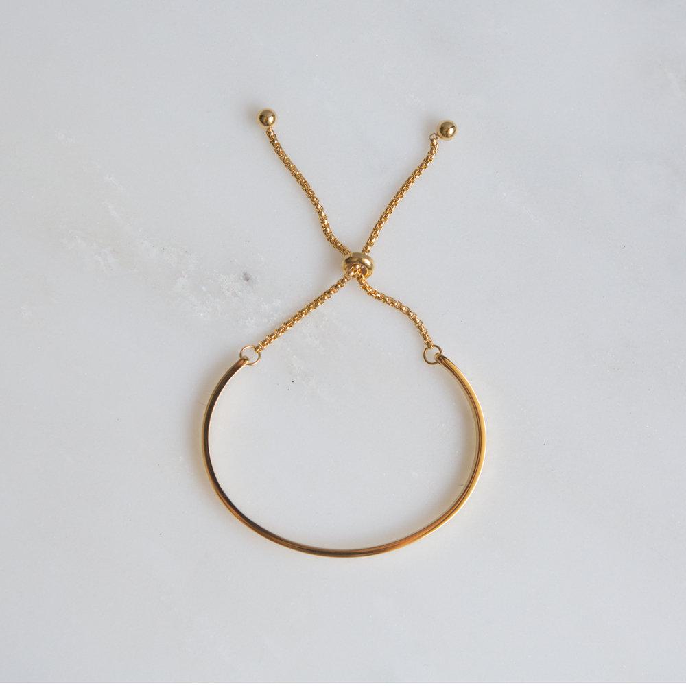 Skinny Bar Chain Bracelet - Wynter Bloom